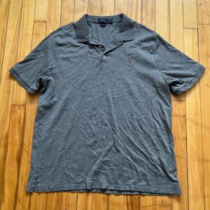 Polo Ralph Lauren Classic Fit Mens Grey Short Sleeve Polo Shirt XL